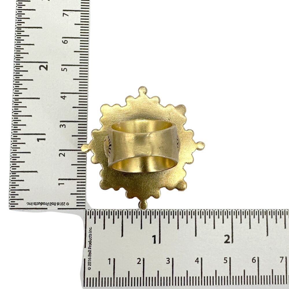 VIRGINS SAINTS & ANGELS VSA Cloister San Benito Ring Gold Size 6 - Picture 8 of 8